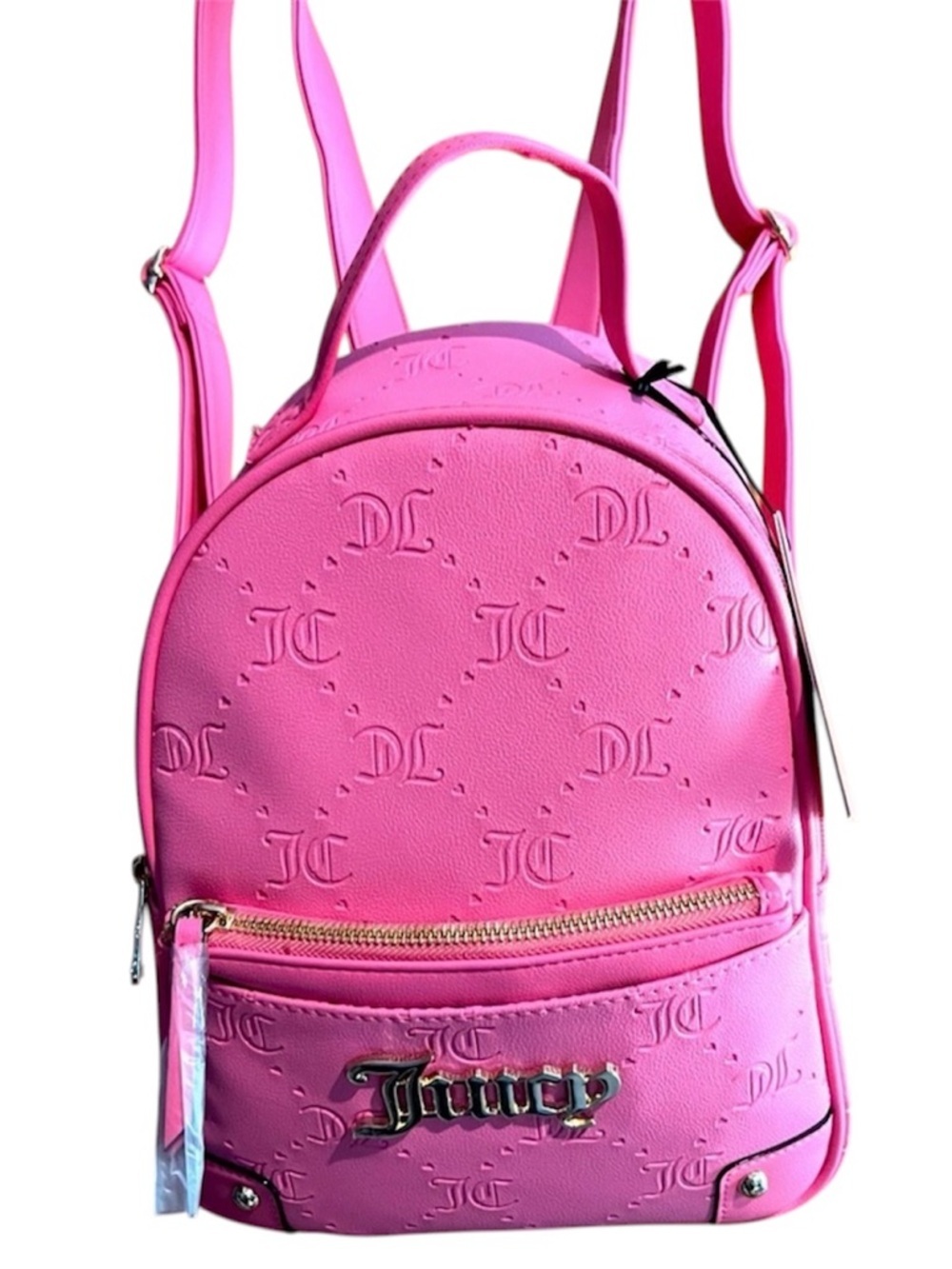 Juicy Couture charmed  Backpack in vibrant hot pink
